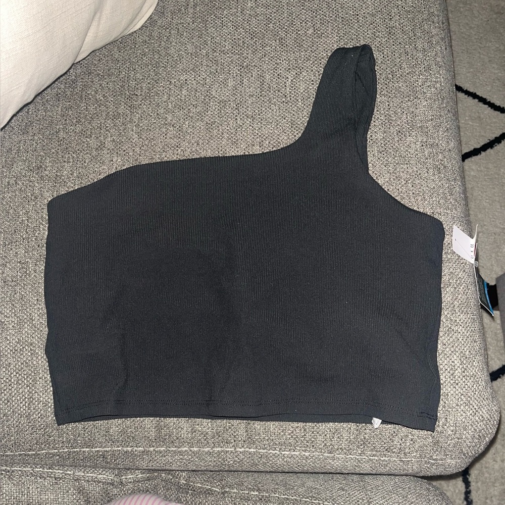 NWT GapFit Studio Ribbed One-Strap Sports Bra